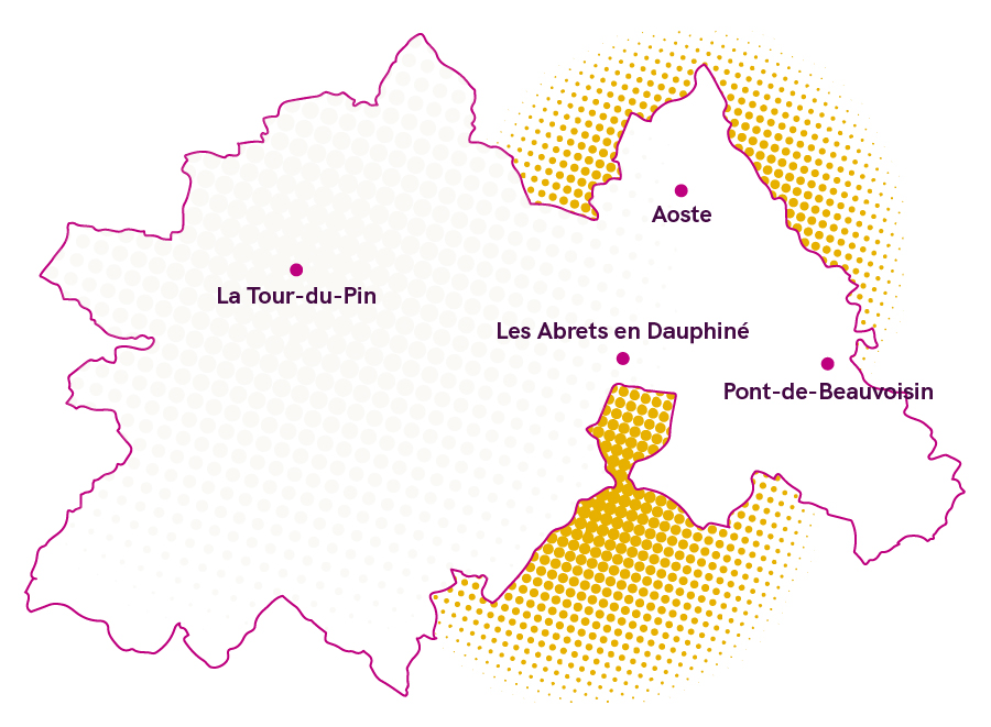 Carte - vals du dauphiné